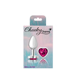 Pink Heart Silver Plug